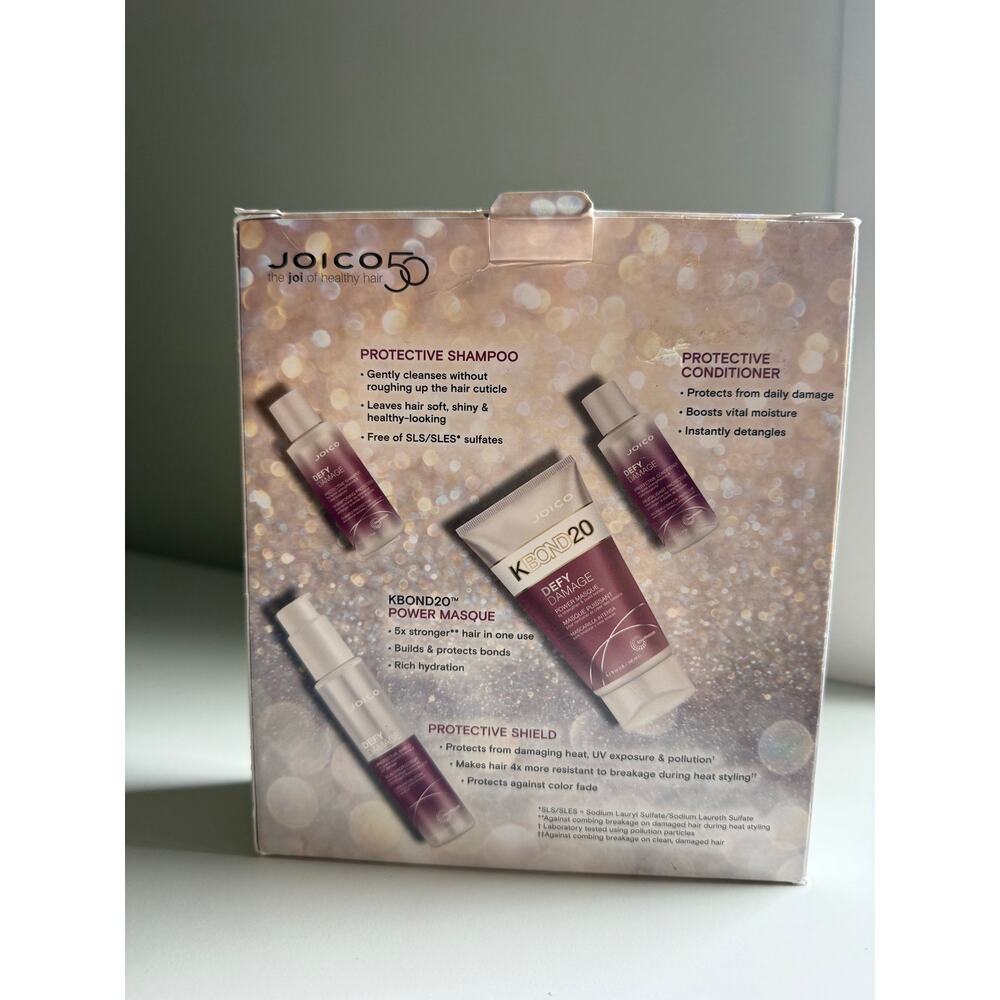 $85 New Joico Defy Damage Gift Set KBond20 Masque Shampoo Conditioner Shield - Picture 4 of 6